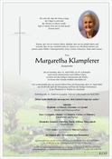Margaretha  Klampferer